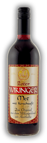 Met Roter Met Wikinger (Honigwein mit Kirschsaft) Glasflasche Met Roter Met Wikinger (Honigwein mit Kirschsaft) Glasflasche  0,75	 Liter - Vol 6%