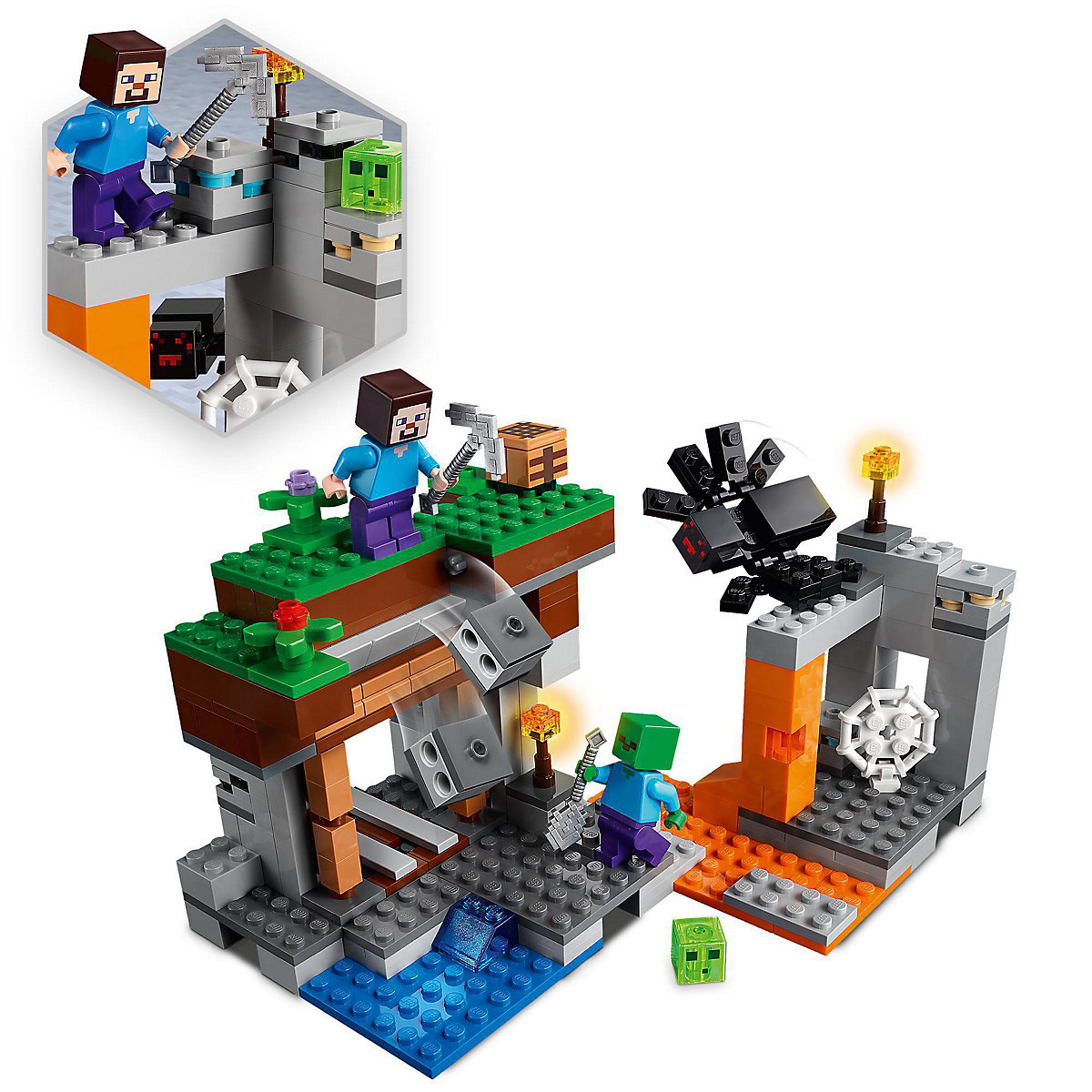 LEGO® Minecraft 21166 Die verlassene Mine