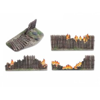 Holzpalisade zerstört 28mm
