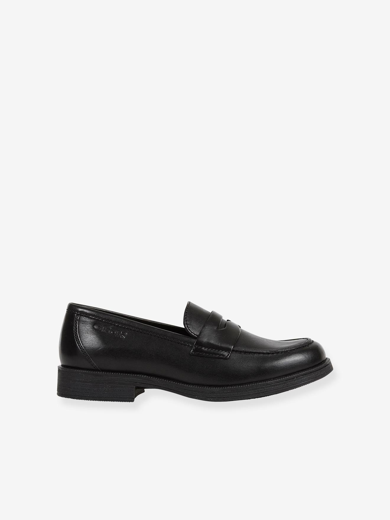 Mocassins en cuir enfant JR Agata GEOX® noir