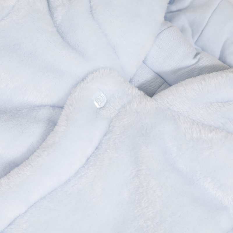 Pilote fausse fourrure bleu ciel naissance Absorba