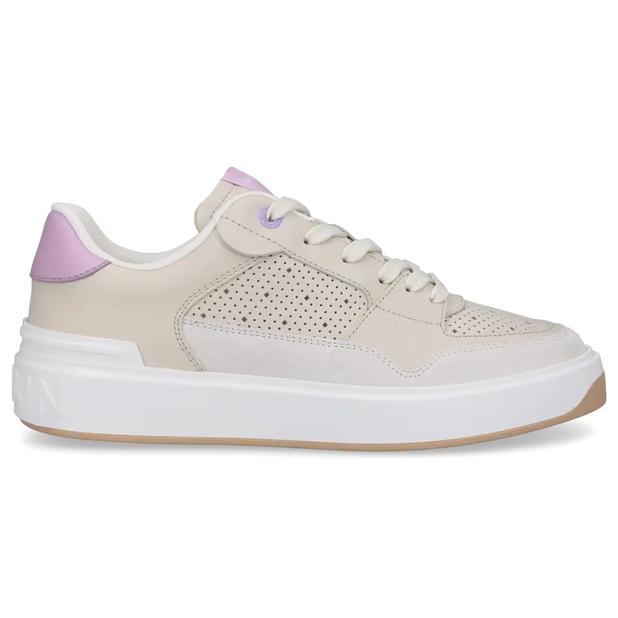 Balmain - Sneaker low B-COURT FLIP Kalbsleder - beige