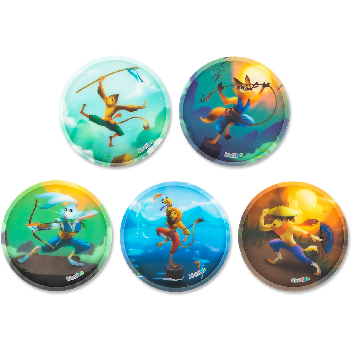 Klettie-Set Ninjas, 5-tlg.