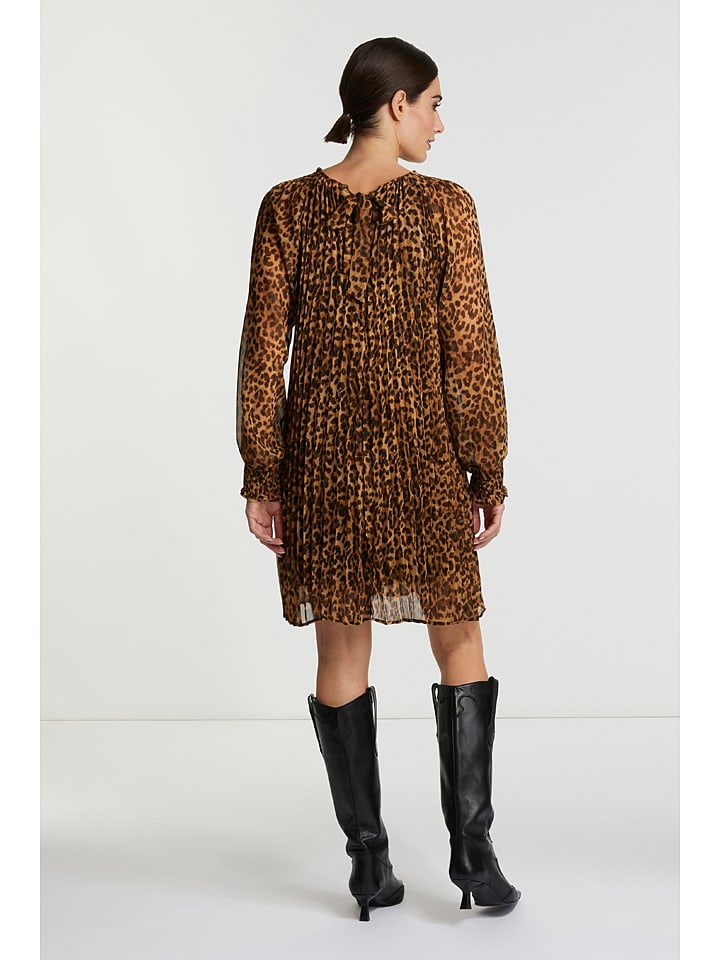 Rich & Royal Kleid in Braun/ Schwarz günstig kaufen