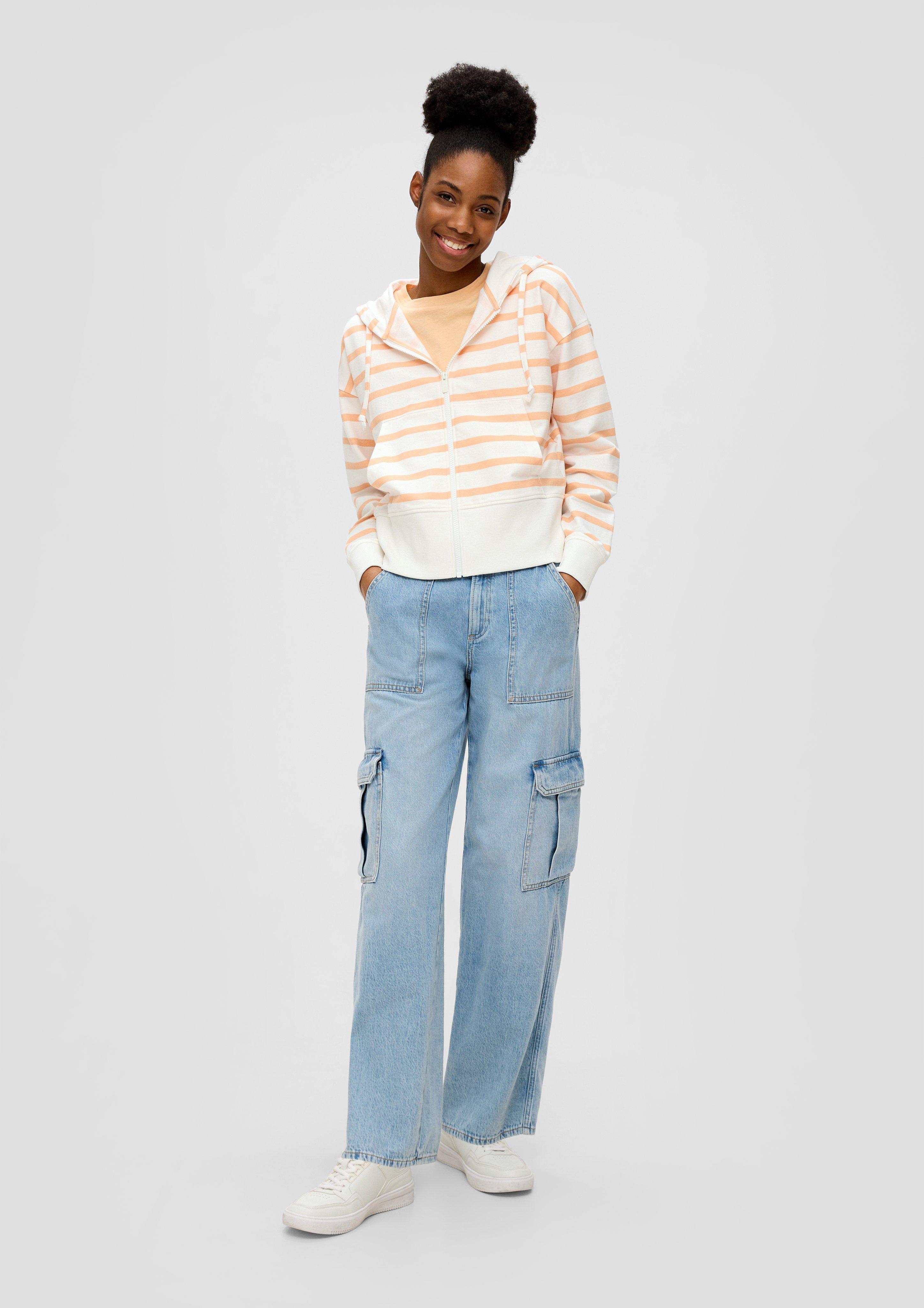 Sweatjacke aus Baumwollstretch  2143649-21G0