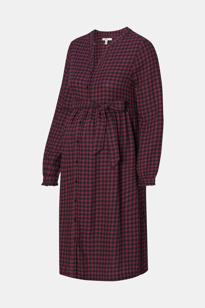 MATERNITY Stillkleid aus kariertem Flanell