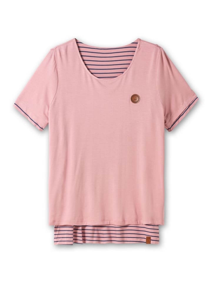 sheego Longshirt in rosé günstig kaufen 40