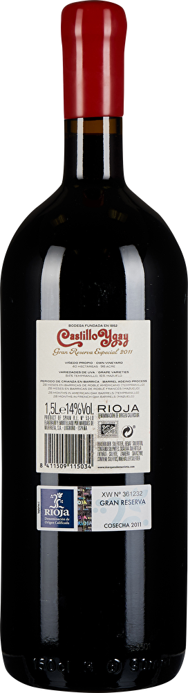 Marqués de Murrieta Castillo Ygay Rioja Gran Reserva Especial Magnum 2011 in Holzkiste