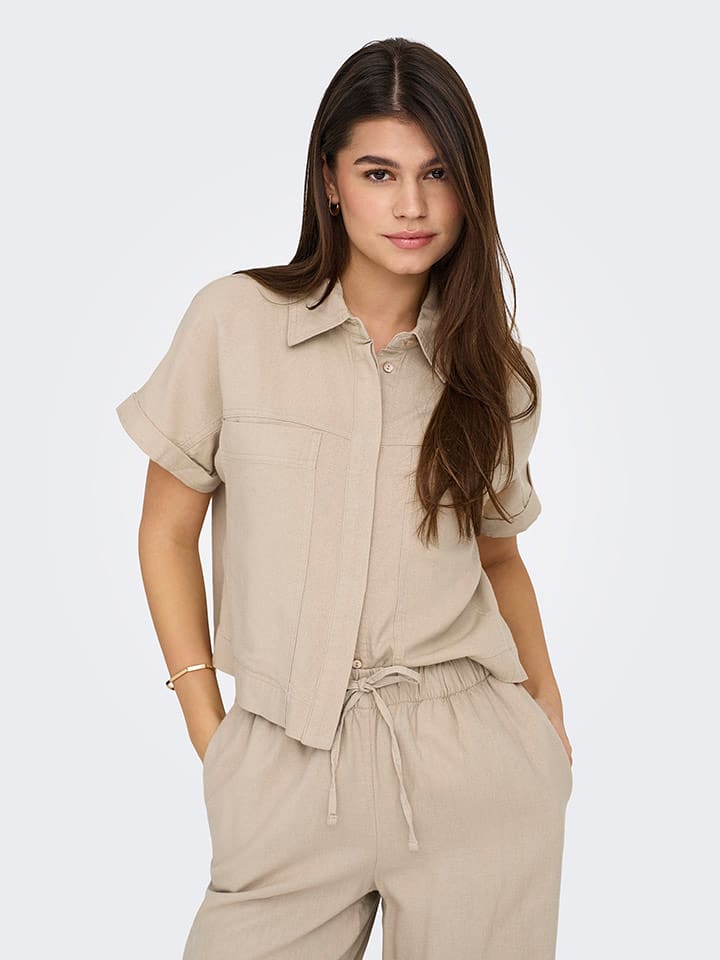 ONLY Bluse in Beige günstig kaufen