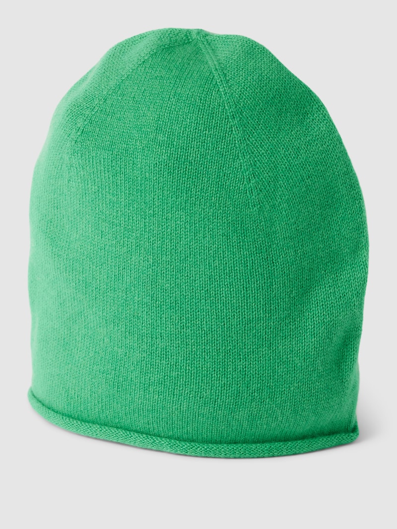Strickmütze aus Kaschmir in grün