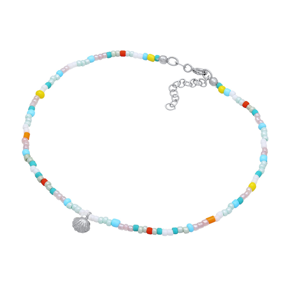 Elli Elli Bracelet de Cheville Femmes bracelet de cheville verre boules multicolores é Bijoux