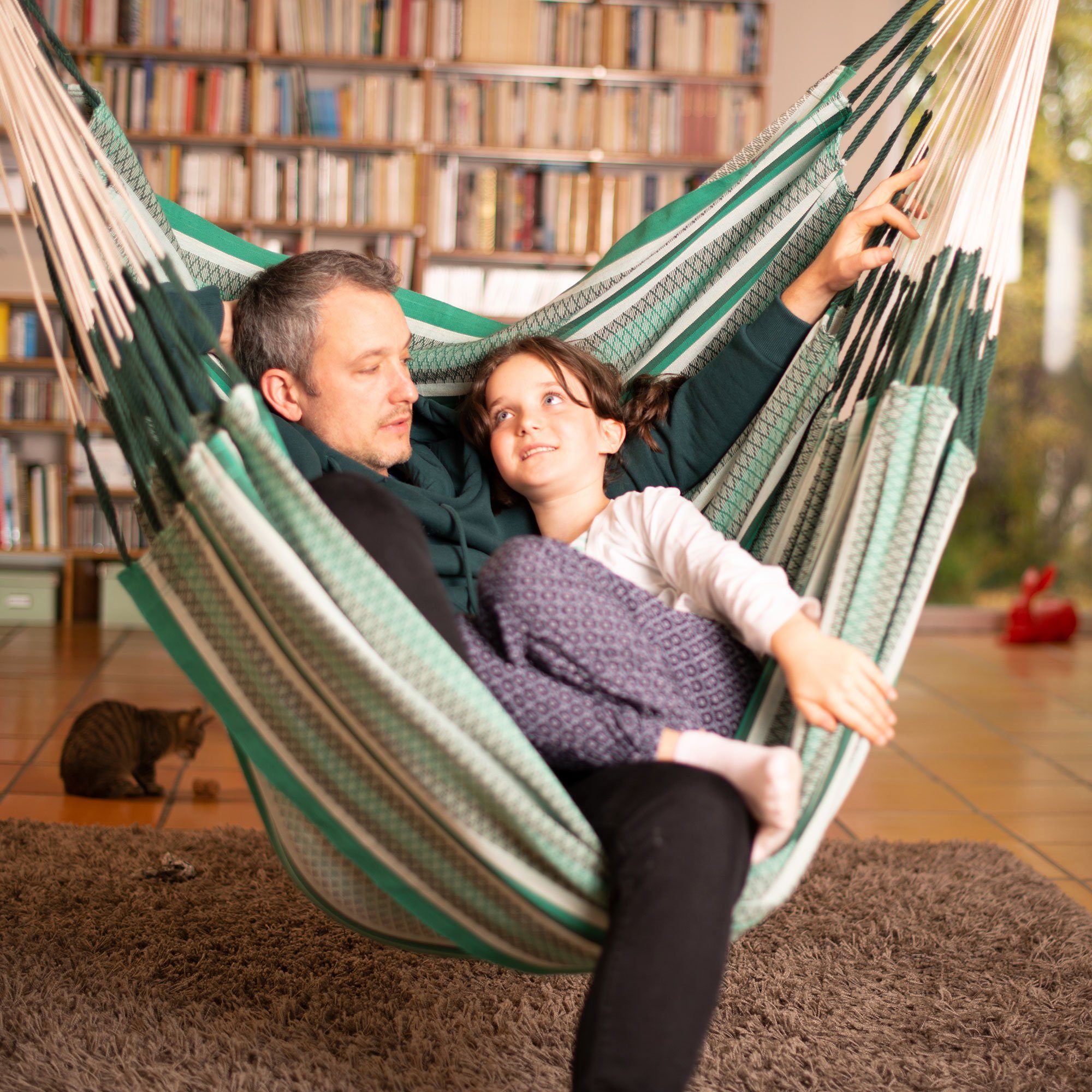 La Siesta Hängestuhl Hängestuhl Habana Agave - Hängestuhl aus Bio Baumwolle Comfort Size, Hochwertige Qualität