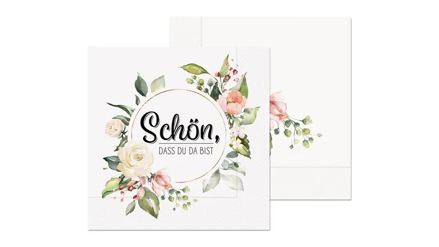 Geschenk für Dich Serviette Schön, dass du da bist