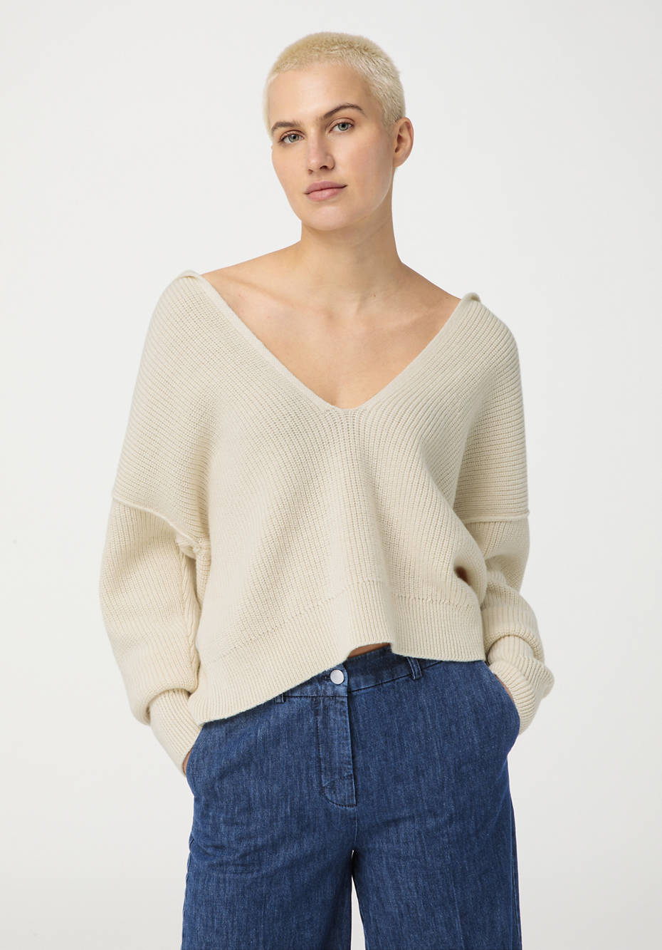 Pullover aus Bio-Baumwolle und Bio-Schurwolle