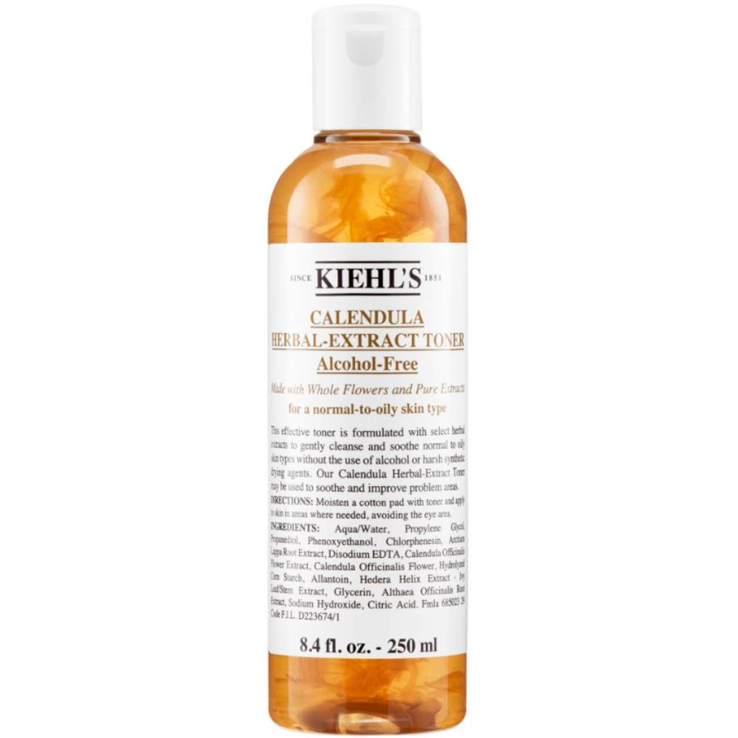 kiehl's Calendula Herbal Extract-Toner Tonique sans alcool - peaux normales à grasses 250 ml