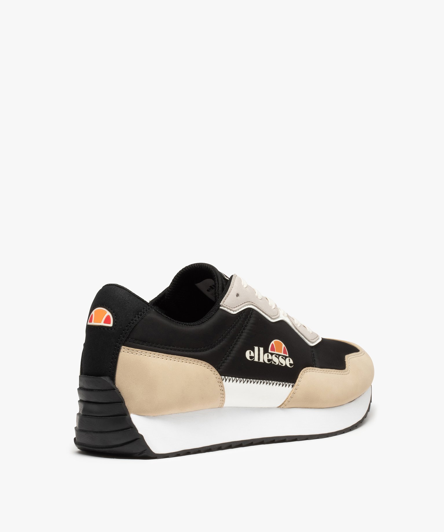 Baskets homme à lacets bi-matière - Ellesse noir | GEMO