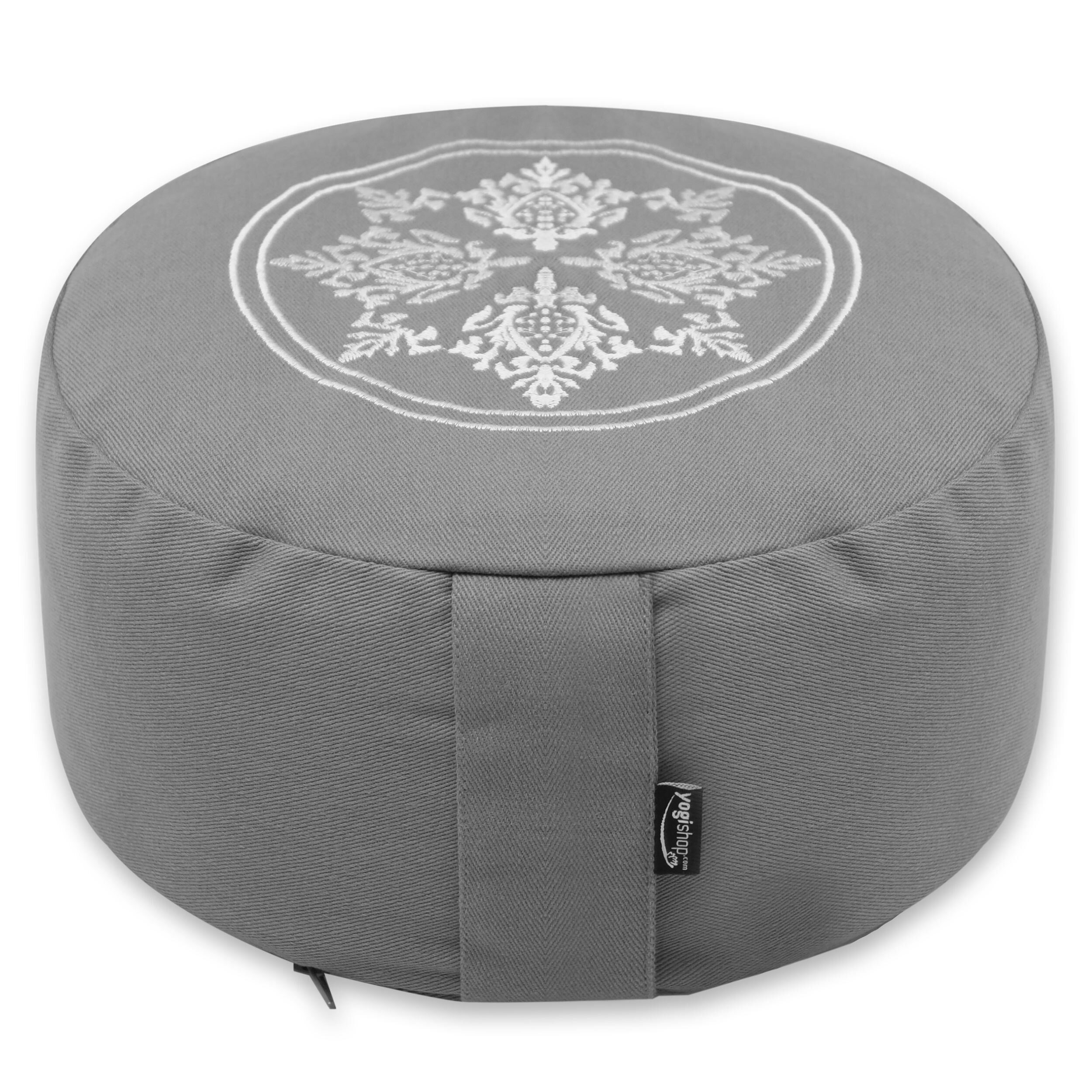 Yogishop Meditationskissen Meditationskissen Org, Edles Kissen mit Bezug aus Bio-Baumwolle und Füllung aus Bio-Spelz.