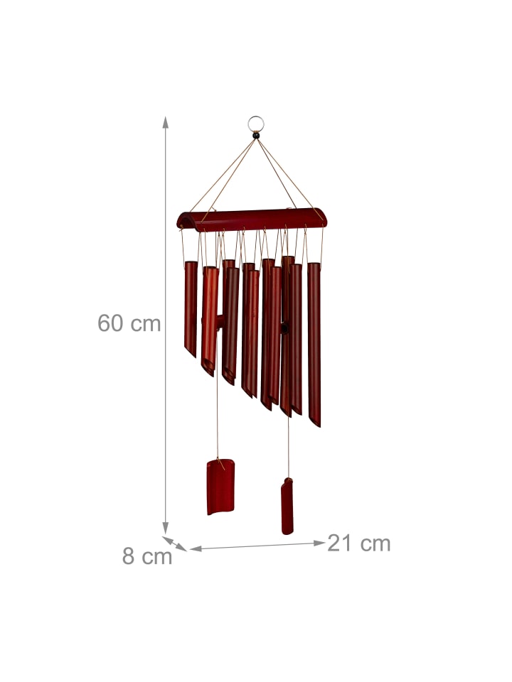 relaxdays Windspiel in Braun - (B)21 x (H)60 cm günstig kaufen onesize