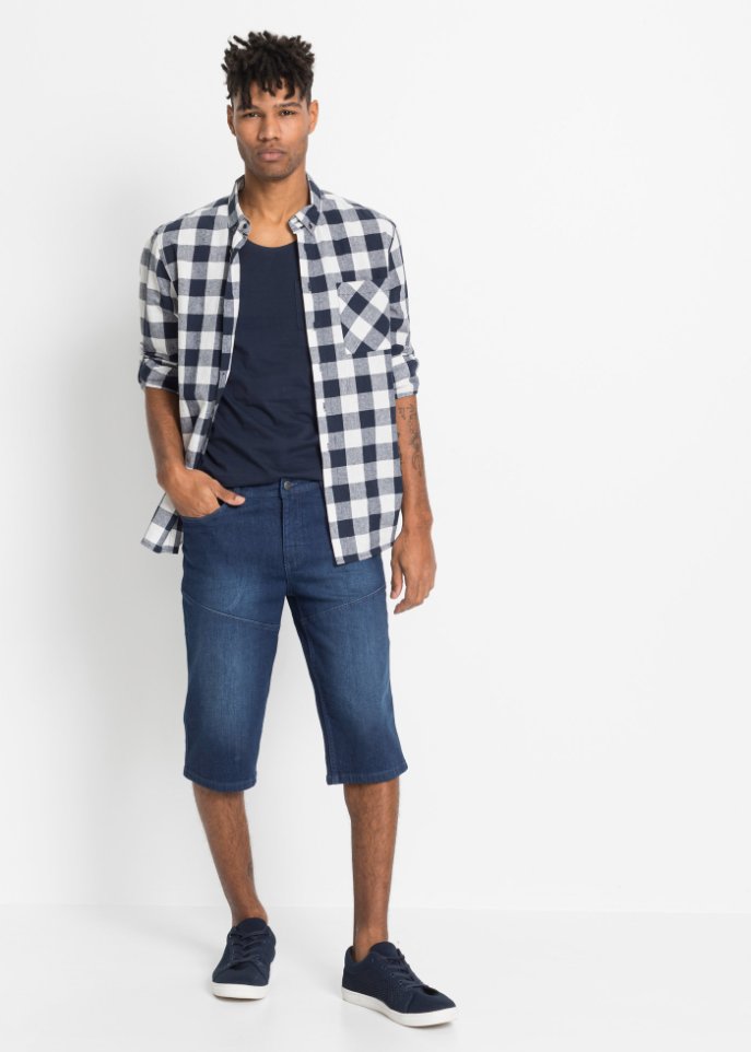 Stretch-Long-Bermuda, Regular Fit