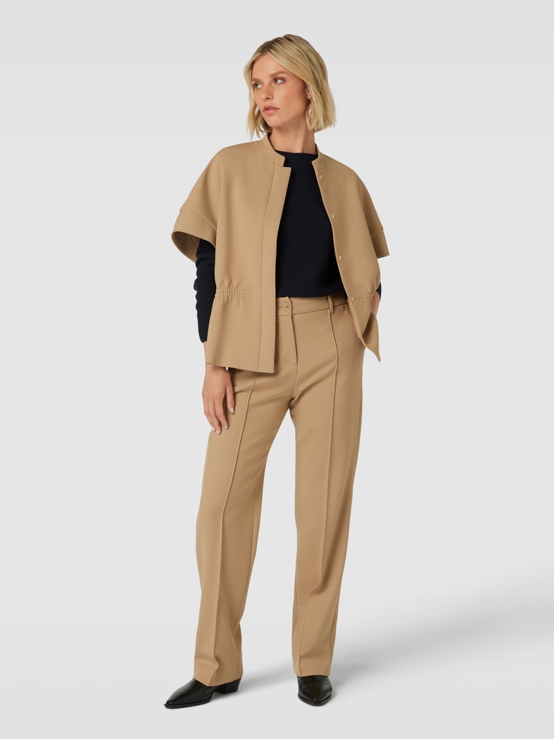 Blazer mit Eingrifftaschen in camel
