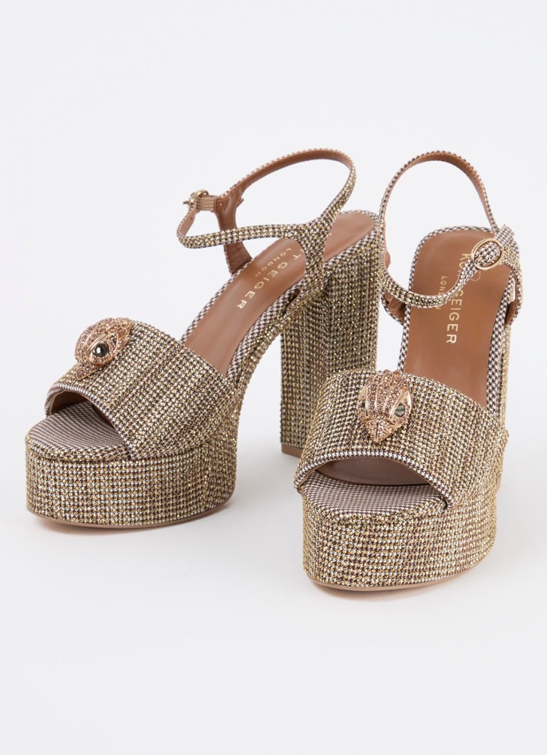 Kurt Geiger Kensington Platform sandals with rhinestones