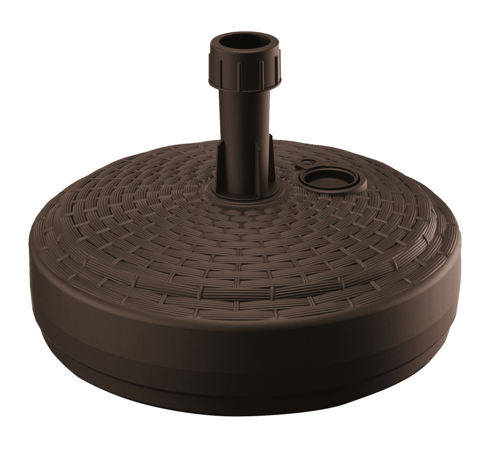 Protanic Sonnenschirmständer Schirmständer Polyrattan Optik - Ø ca. 39 cm, Dunkelbraun