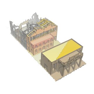 Stalingrad Tractor Plant & Entrance Set (28mm)