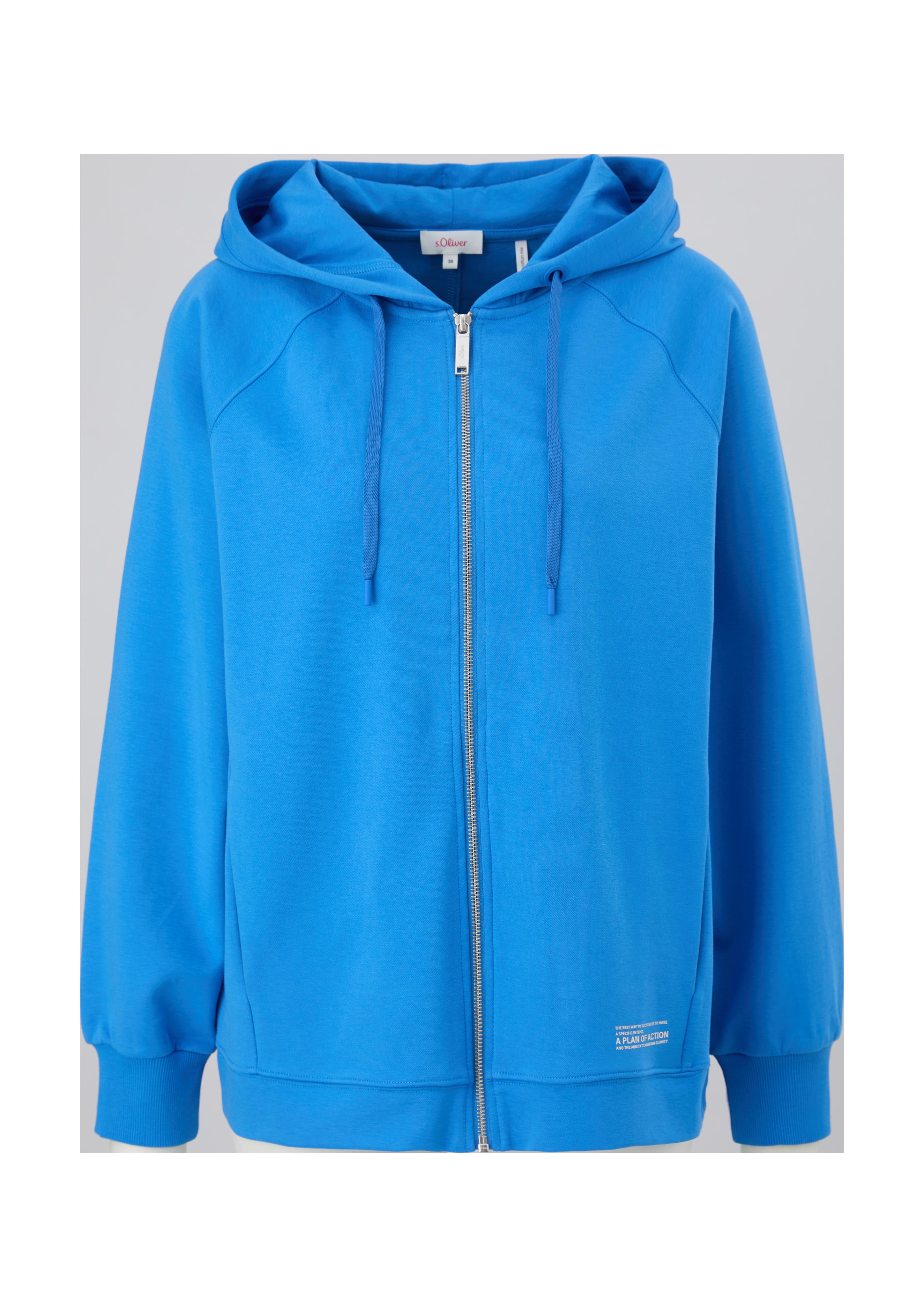 Kapuzen-Sweatjacke mit Backprint  2126255-5547