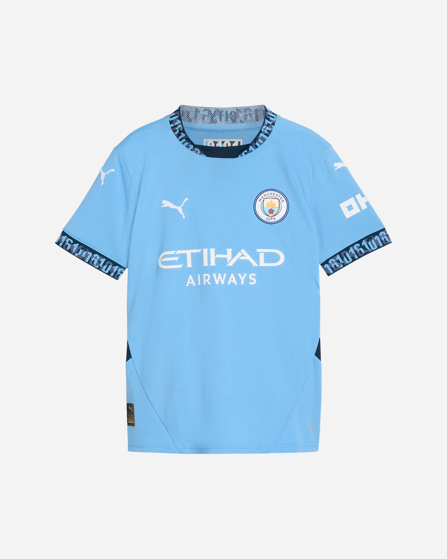 Oficiálna replika domáceho futbalového dresu Puma Manchester City 24-25 Jr 775078-01
