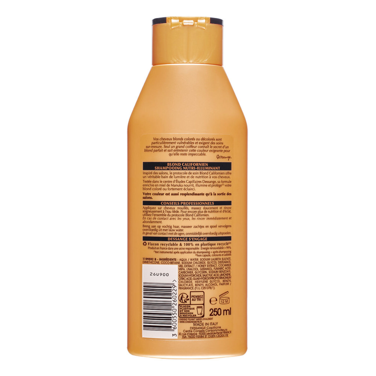Dessange Blond Californien Shampooing Nutri-illuminant Miel de Manuka Nourrissant
