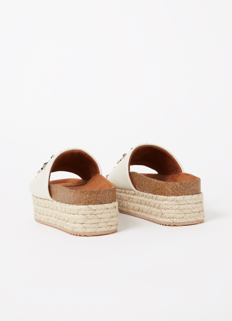 Kurt Geiger Kensington Eye Flatform leather slipper