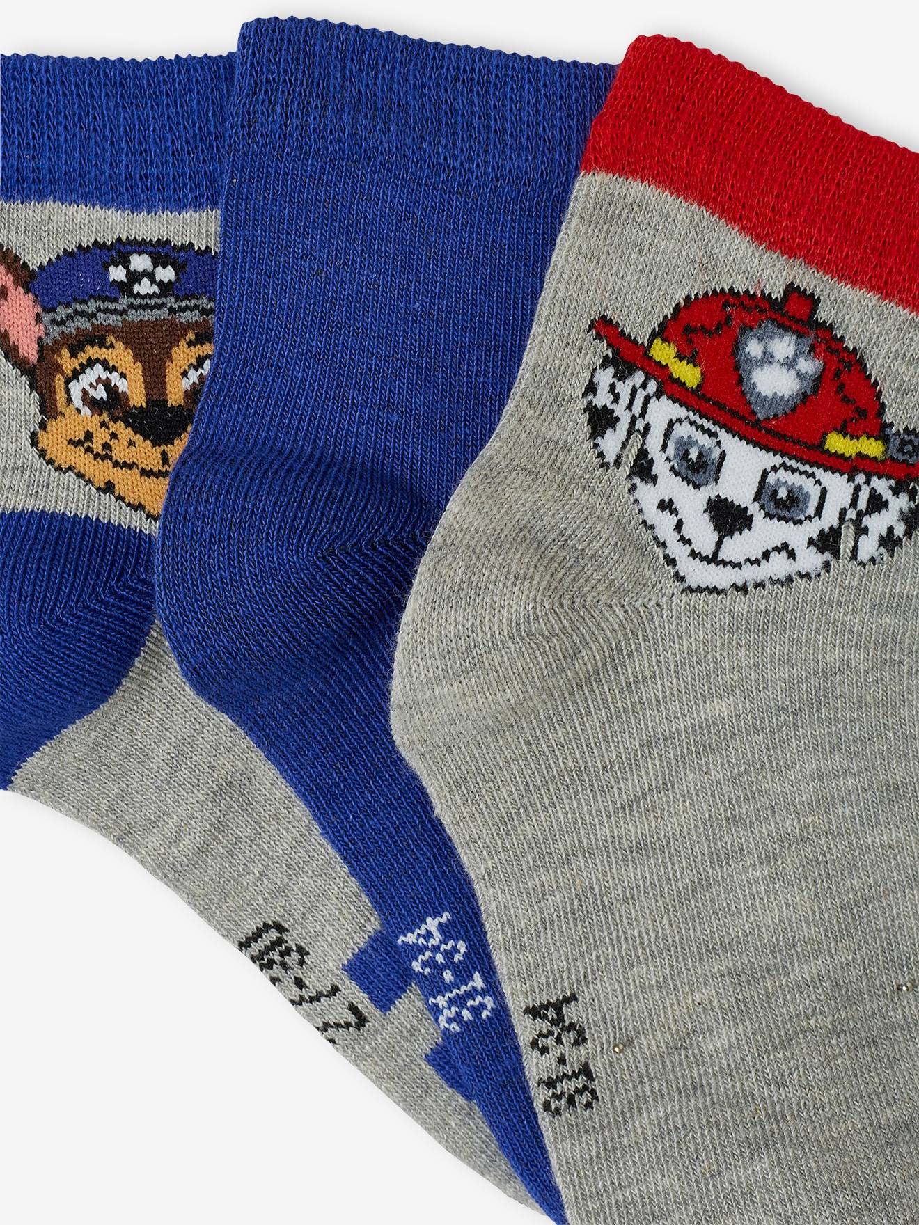 Lot de 3 paires de mi-chaussettes garçon Pat'Patrouille® bleu
