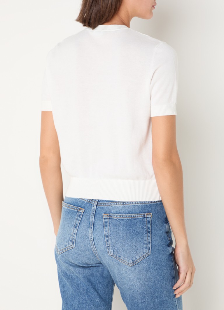 Benetton Fine-knit round neck top