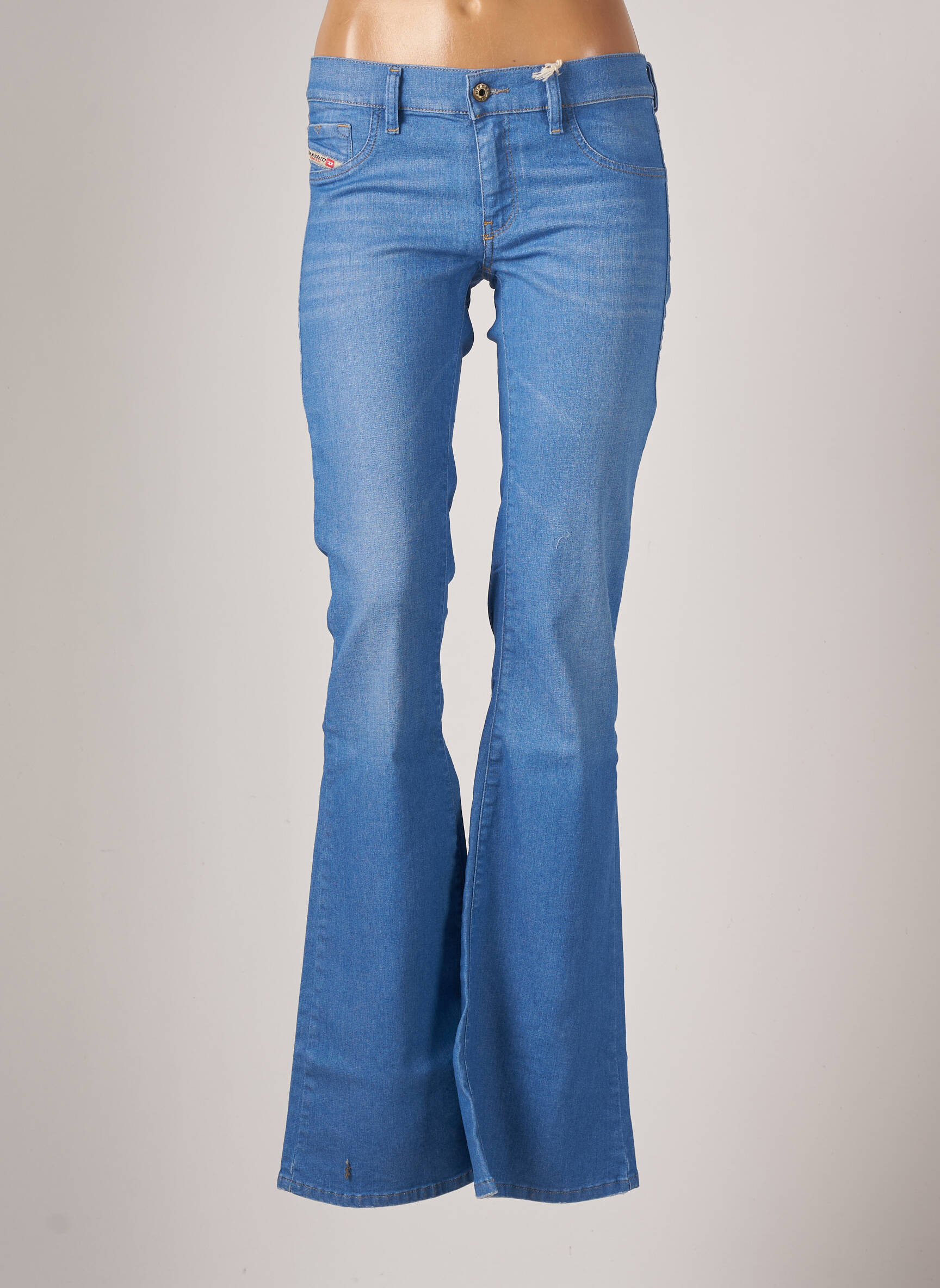 Diesel Jeans Bootcut Femme couleur bleu