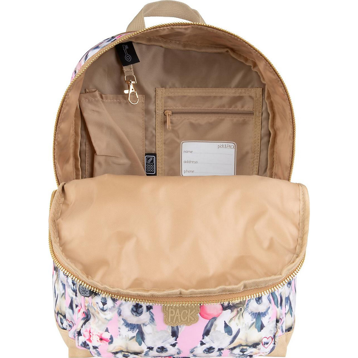 Freizeitrucksack M Alpaca pink