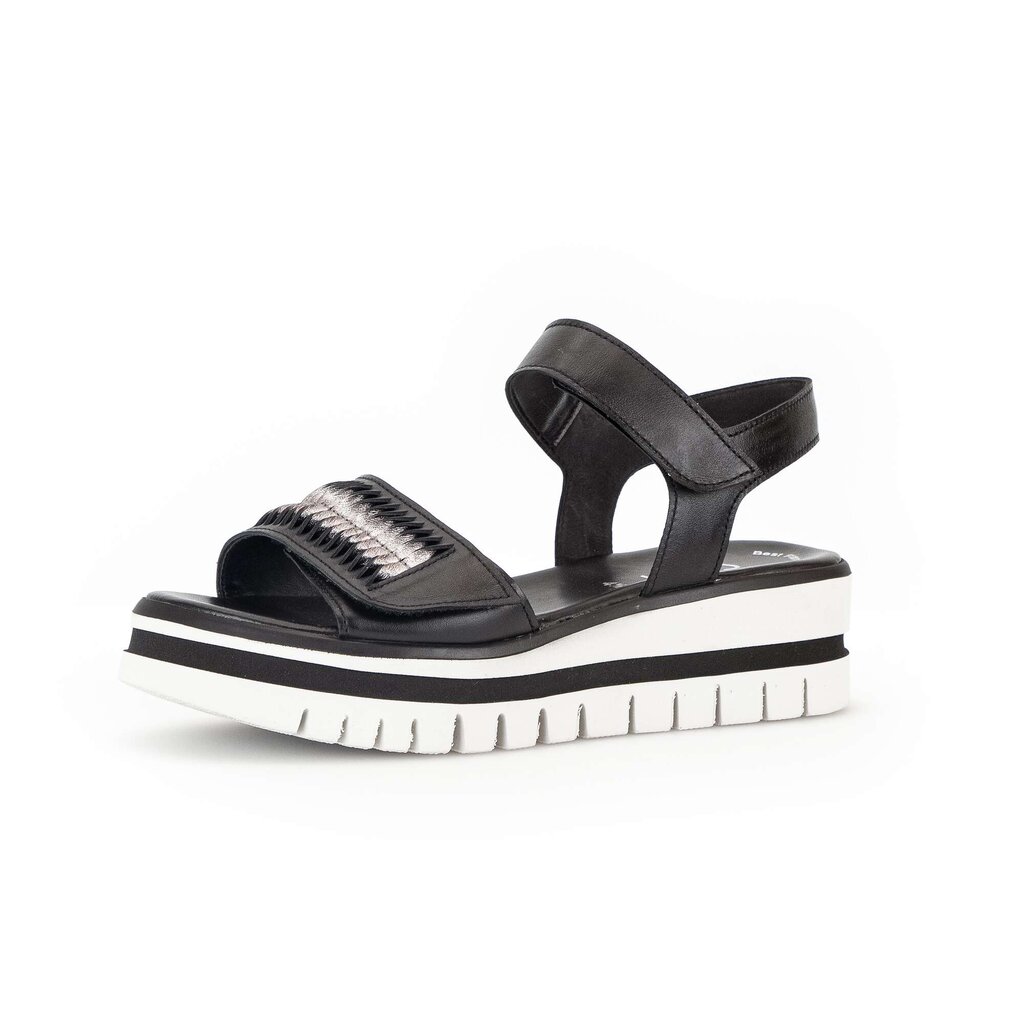 Gabor fashion Plateau Sandale schwarz