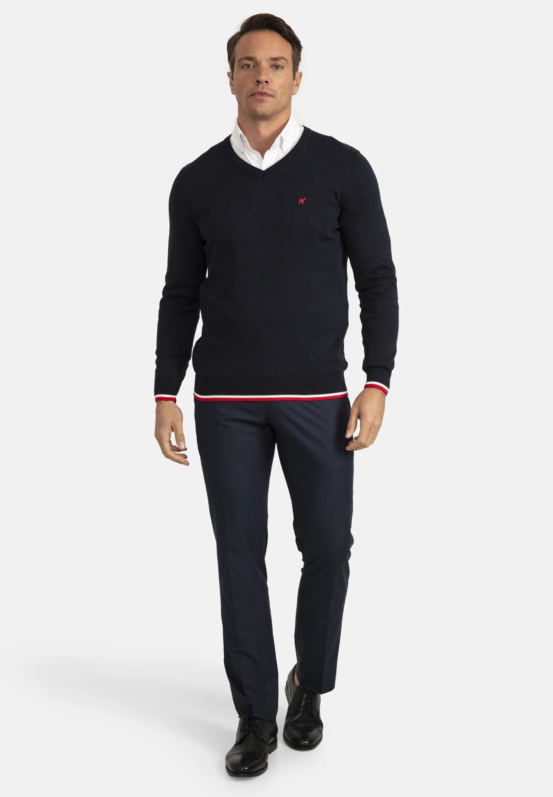 Suéter Williot ARM PACTH DETAIL V NECK