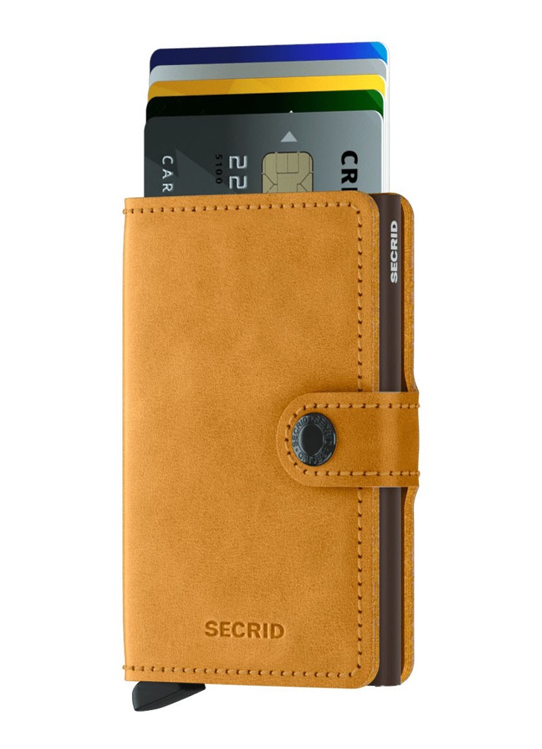 Portafoglio mini Secrid in pelle con porta carte di credito.