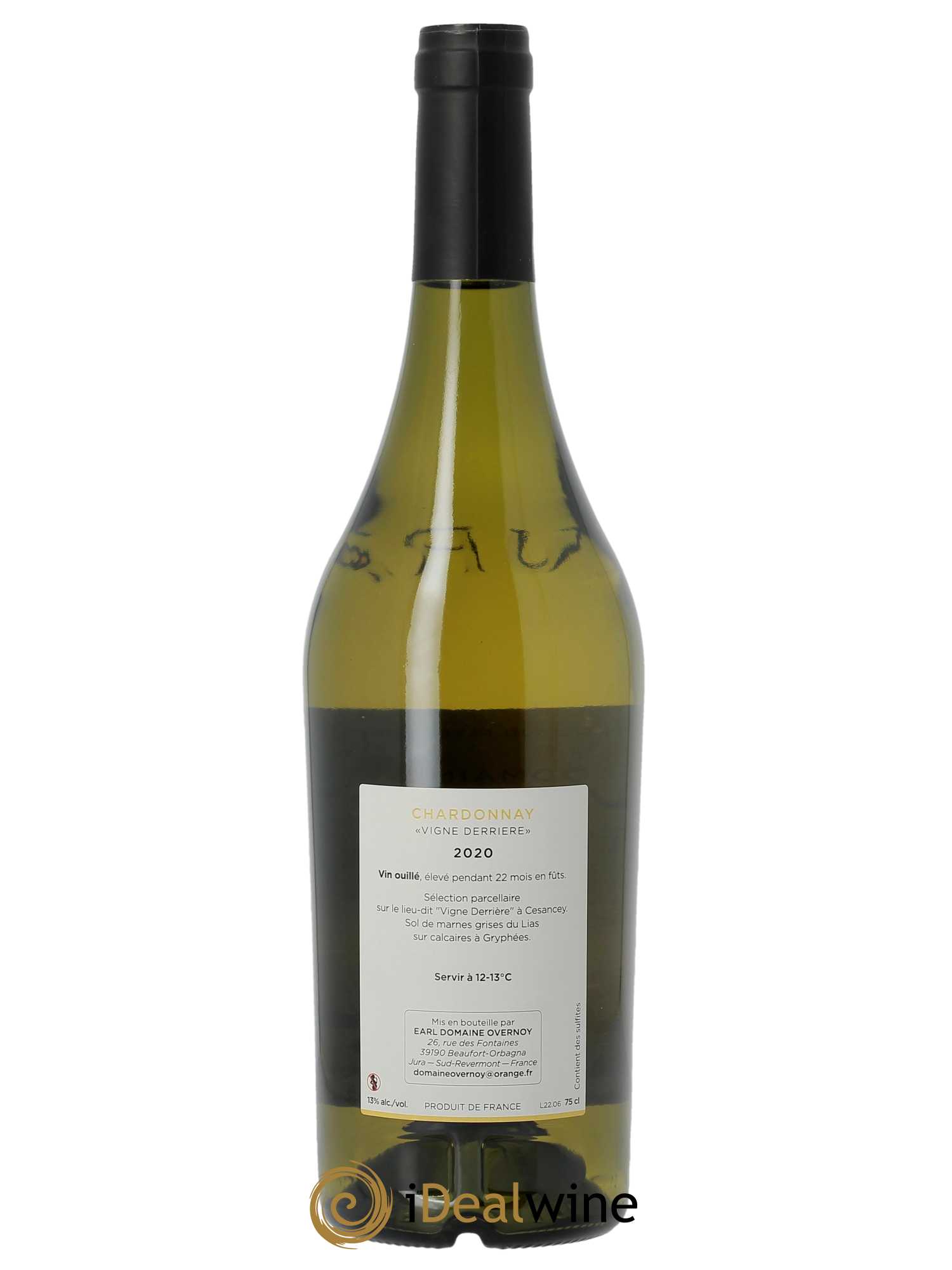 Côtes du jura Vigne Derrière Guillaume Overnoy  2020 - Lot de 1 Bouteille