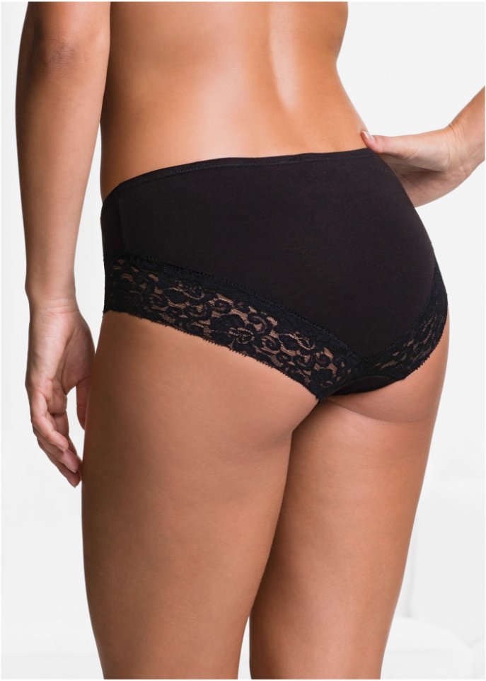 Panty mit Spitze (4er Pack)
