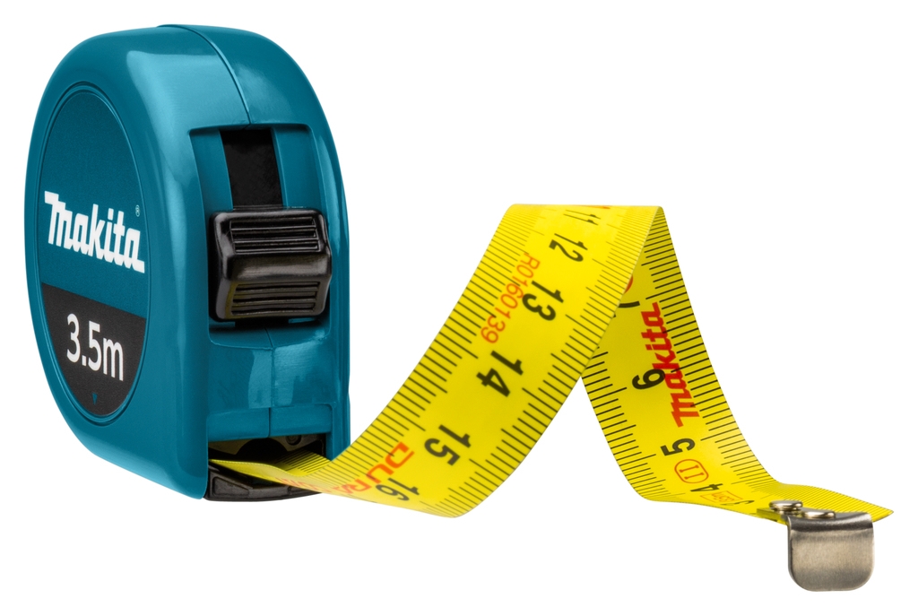 Makita Zubehör B-57130 Maßband 3,5 m x 16 mm Doppelseitiges Maßband