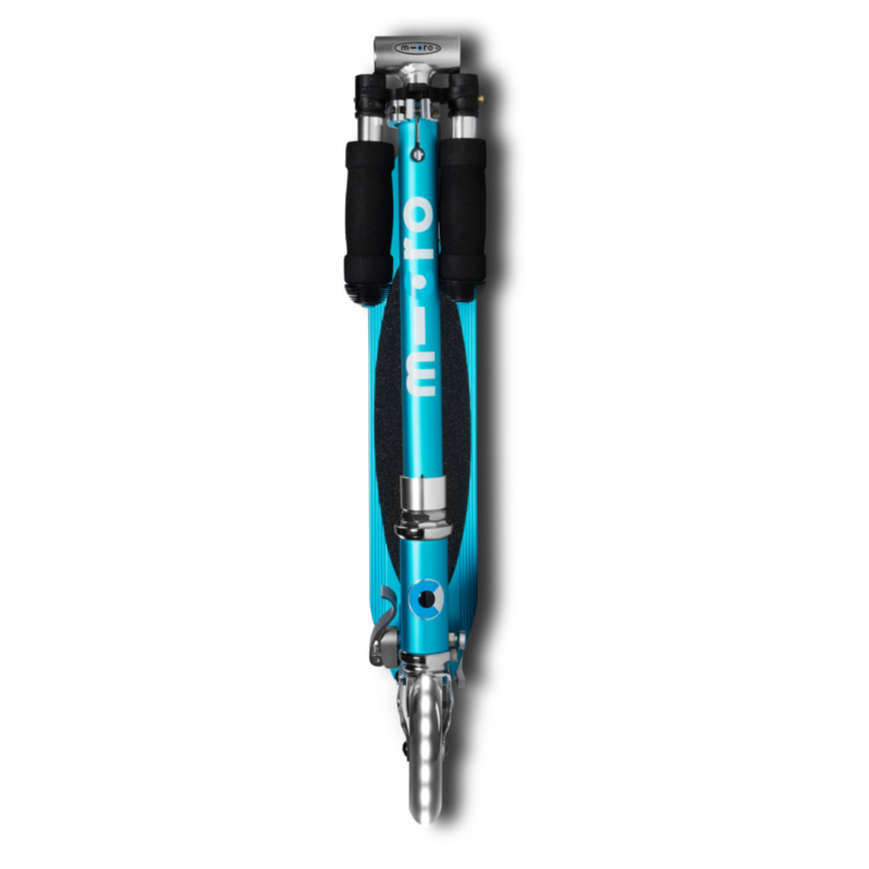 Trottinette 2 roues lumineuses pliable – Micro Sprite LED Bleu Océan