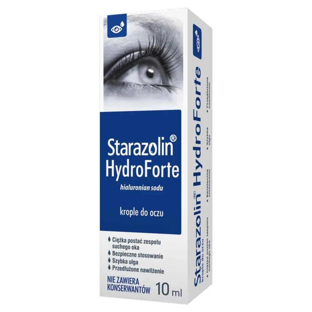 Starazolin HydroForte, hidratantne kapi za oči, 0,4% natrijum hijaluronat
