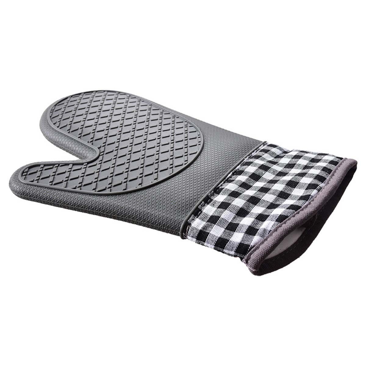 DRSEON Topfhandschuhe Ofenhandschuhe hitzebeständig rutschfeste Silikon, (2-tlg)