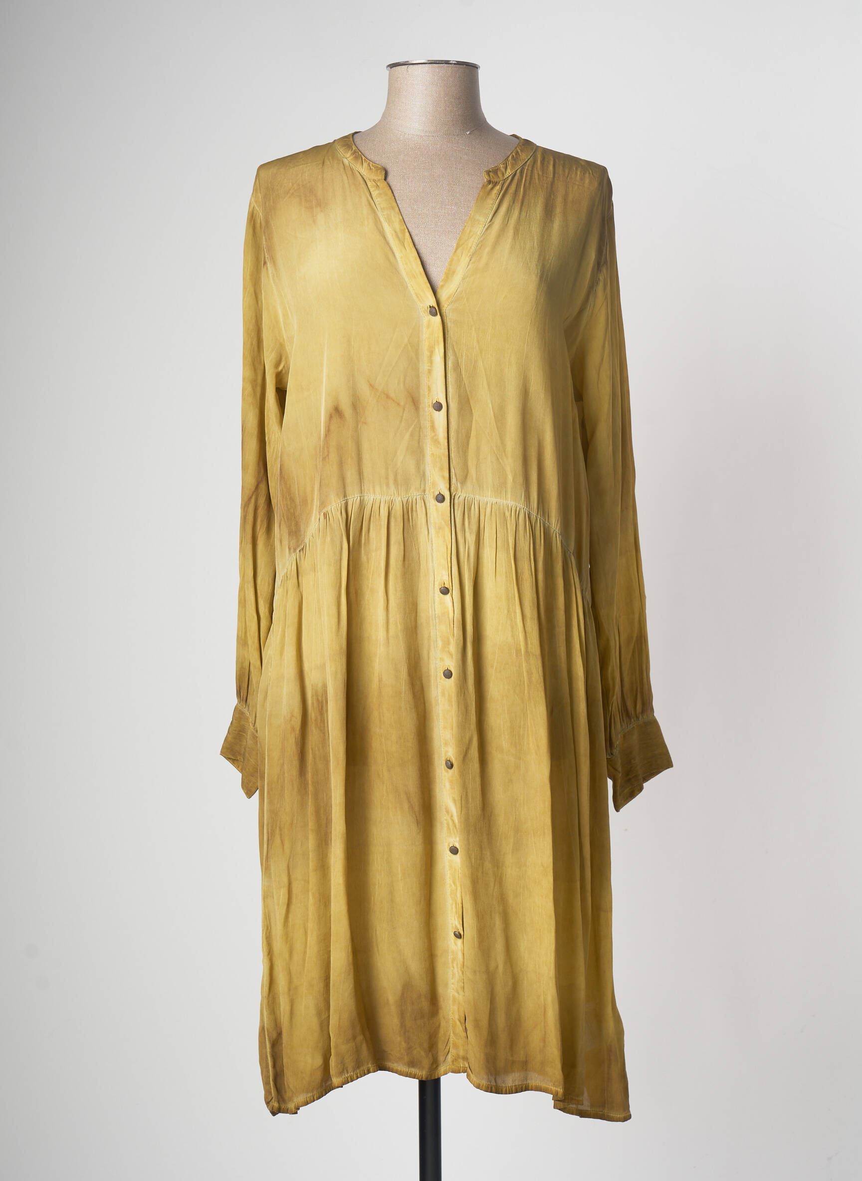 Nu Robes Mi Longues Femme couleur jaune