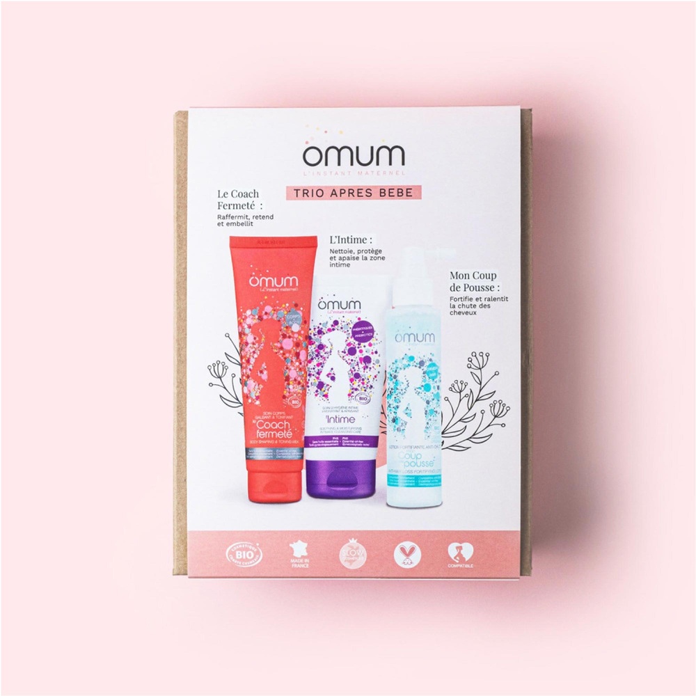 Omum Coffret Trio Après-Bébé Coffret 3 soins après bébé bio