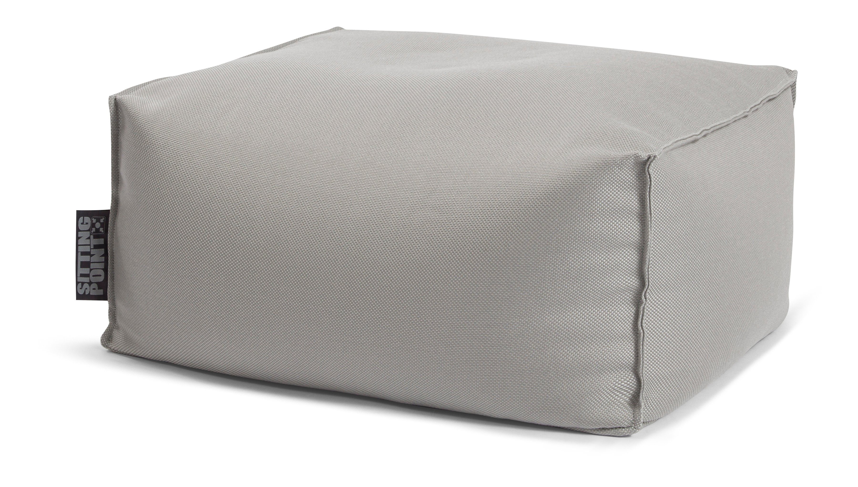 Magma Sitzsack Hocker 65x35x55cm Mittelgrau