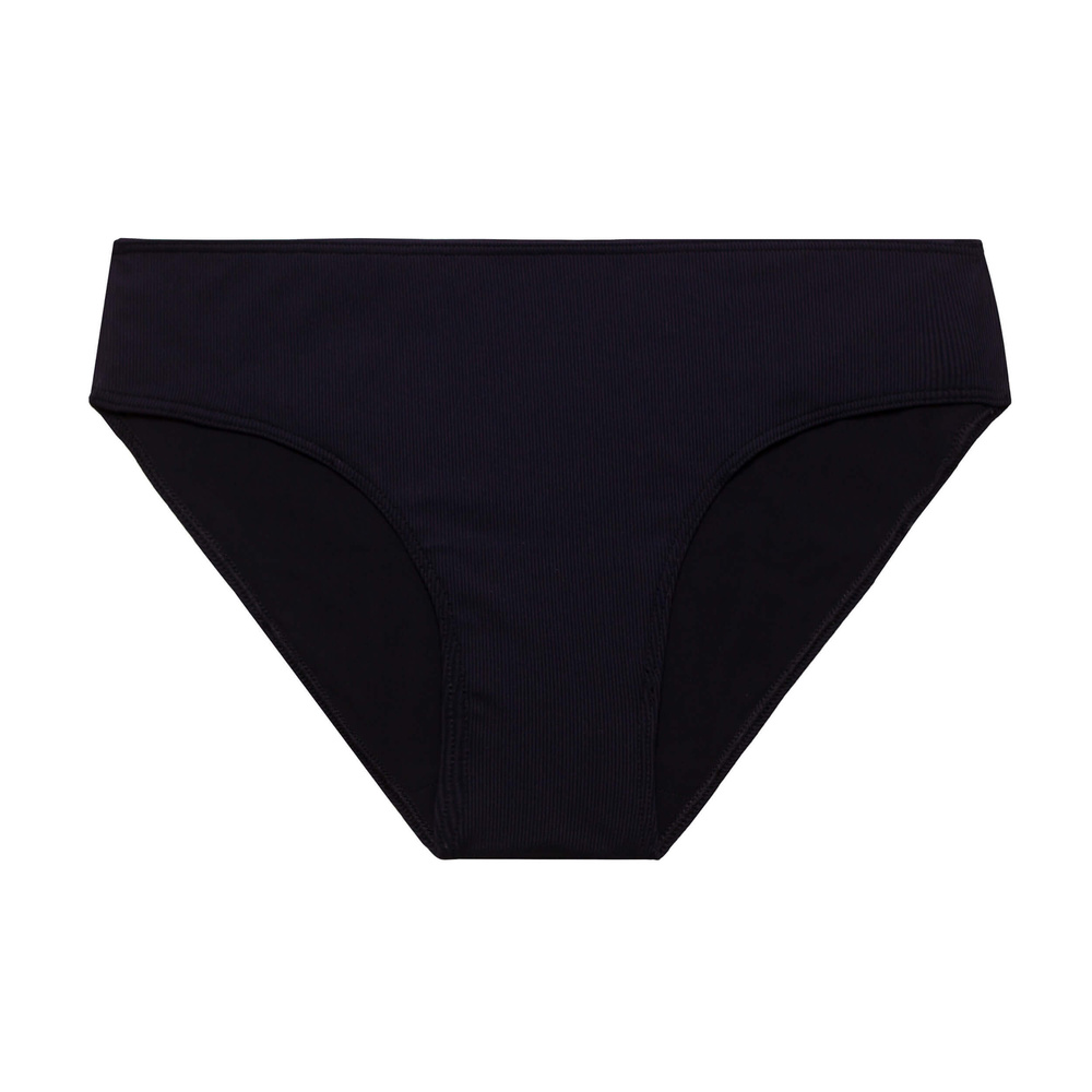 rejeanne Culotte Maillot de Bain Nérée Noir Cotelé Culotte de maillot de bain menstruelle