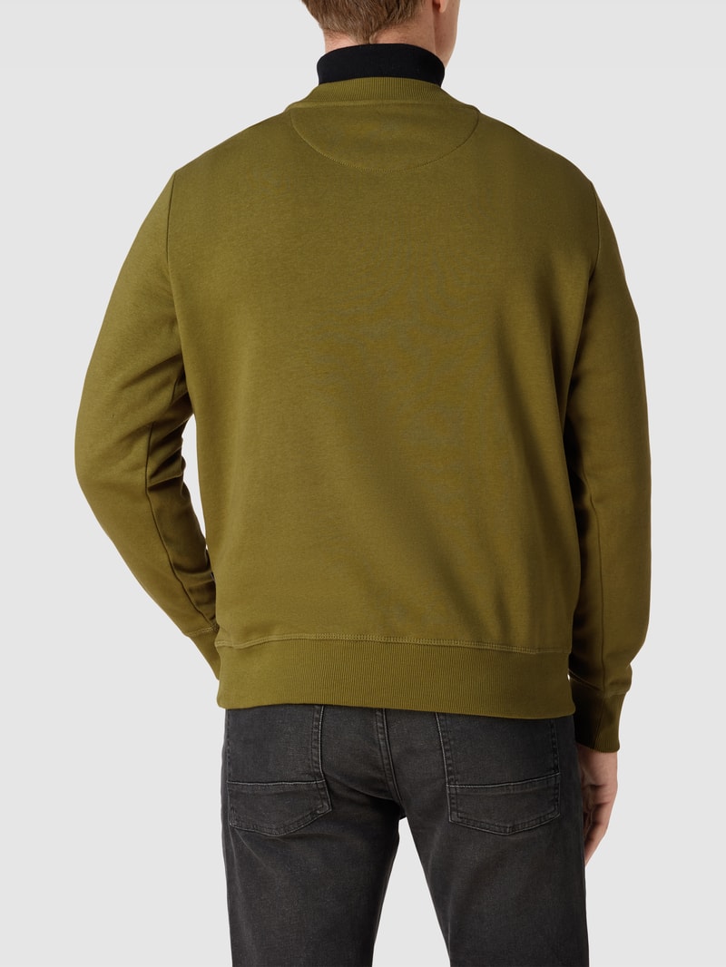 Sweatshirt mit Rundhalsausschnitt in schilf