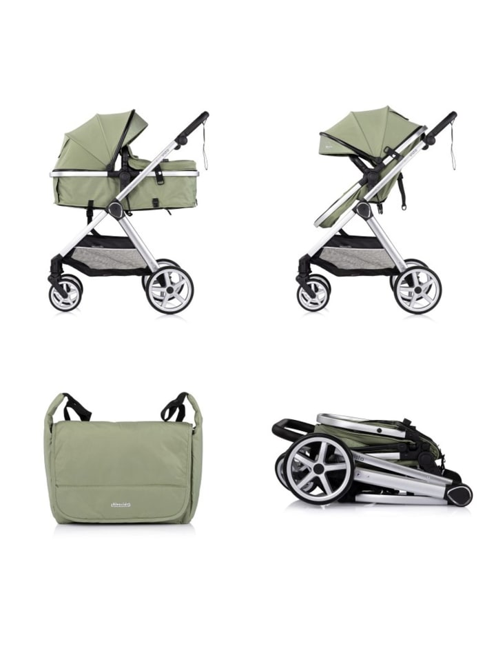 Chipolino Kombikinderwagen 2 in 1 Vista in grün günstig kaufen onesize